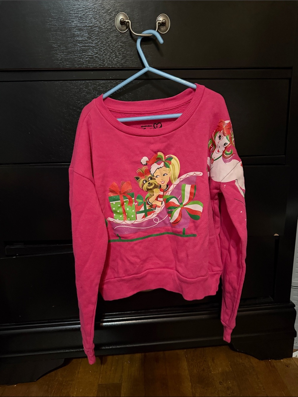 JoJo Siwa Bright Pink Holiday Graphic Sweatshirt